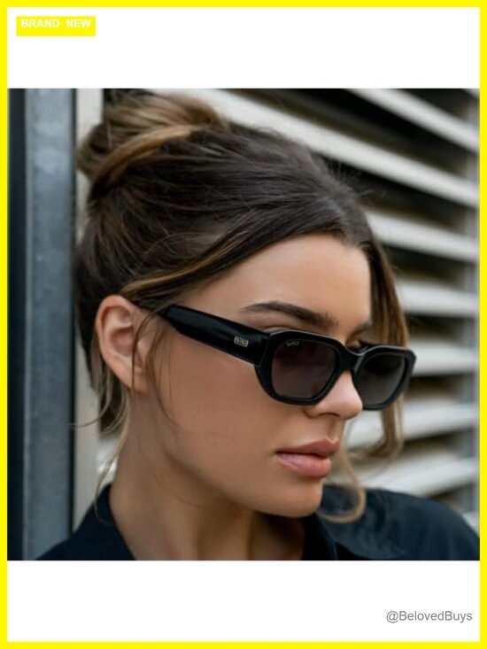 Rectangular Cat-Eye Polarized Sunglasses with Acetate Frame UV Protection main image 2